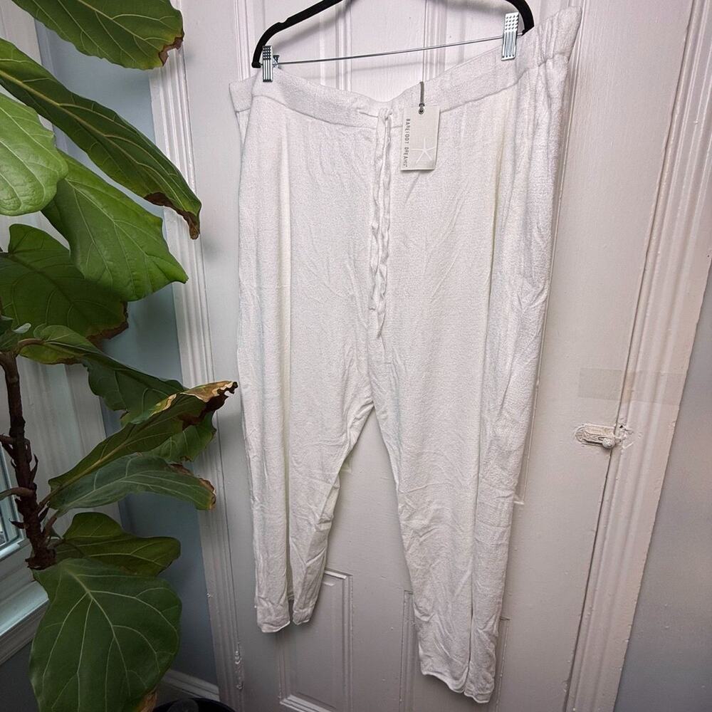 Barefoot Dreams Cozychic Ultra Lite Rolled Edge Pant‎ Salt 3XP New With Tags